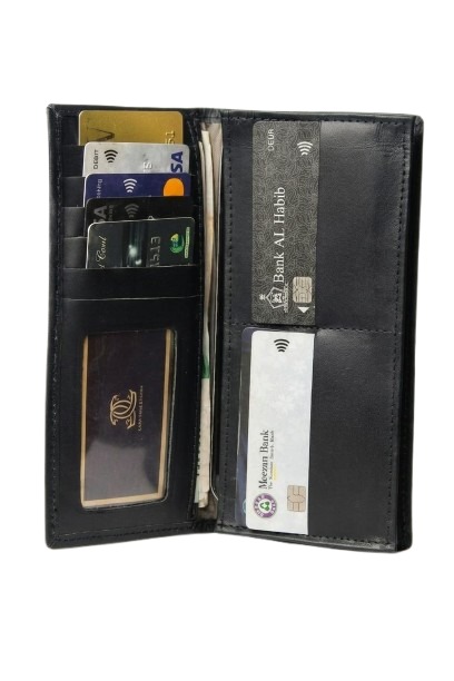 Midnight Black Heritage Long Wallet
